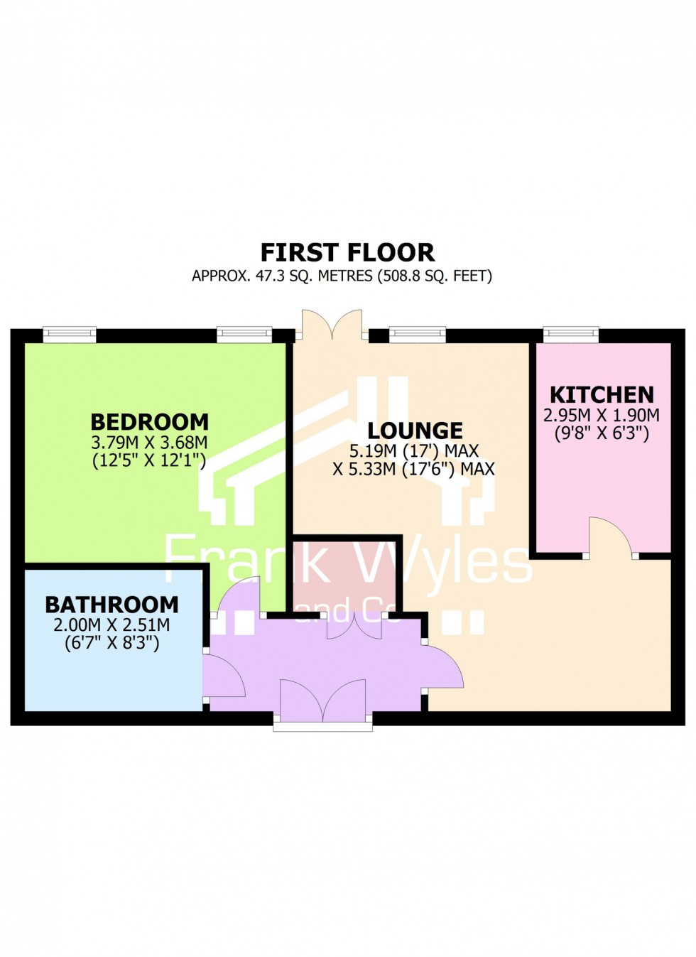 Floorplan for St. Georges Court, St. Georges Road, St. Annes