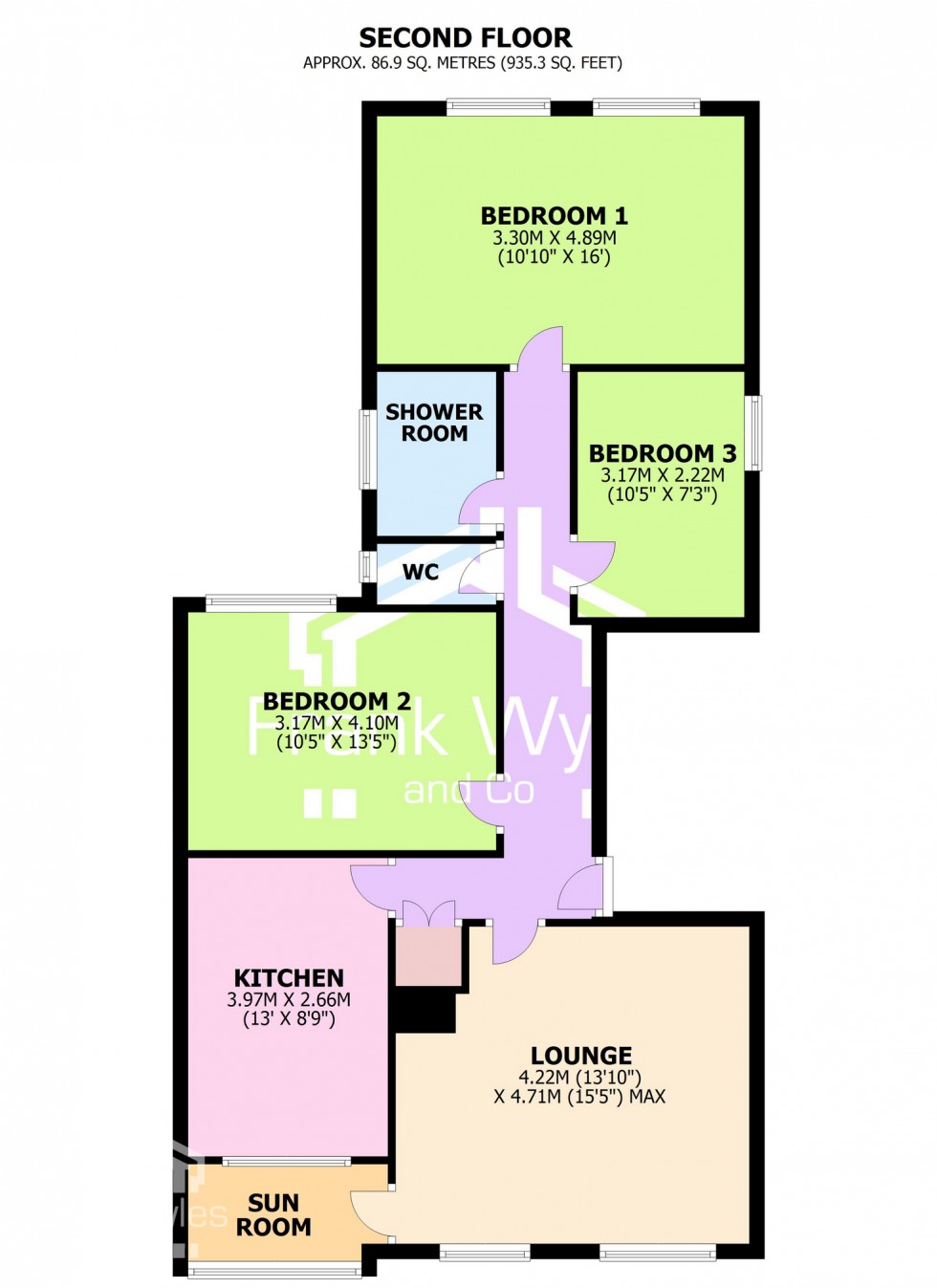 Floorplan for Darley Court, Clifton Drive North, Lytham St,. Annes